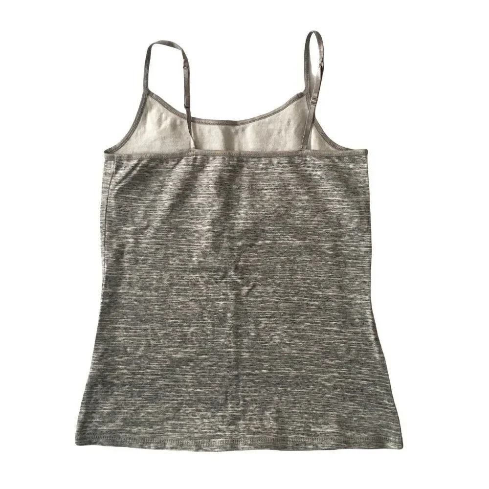 Justice cotton spaghetti strap top in grey